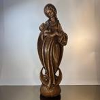 Beeld, Prachtig Art Deco beeld Heilige Maagd Maria met kind, Antiek en Kunst