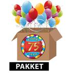 75 jaar feestartikelen pakket - 75 jaar versiering, Hobby en Vrije tijd, Ophalen of Verzenden, Nieuw