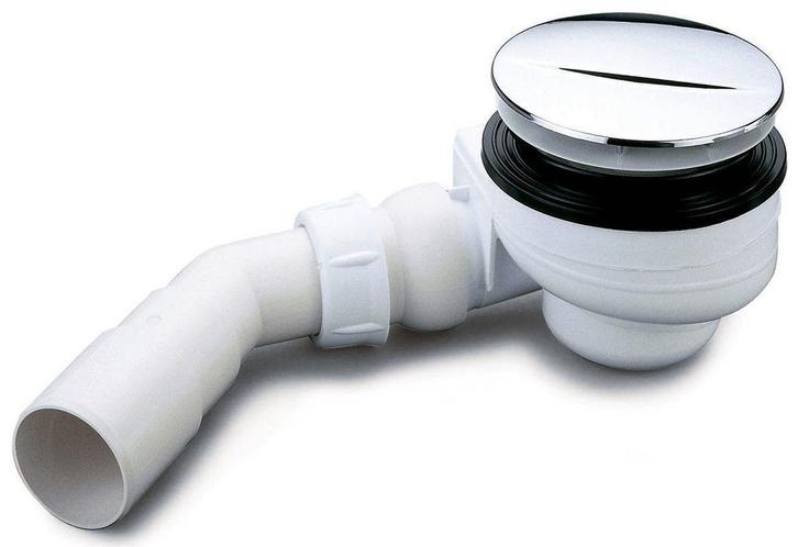 Turboflow douchebaksifon voor gat 90mm chroom, Doe-het-zelf en Verbouw, Buizen en Afvoer, Nieuw, Verzenden