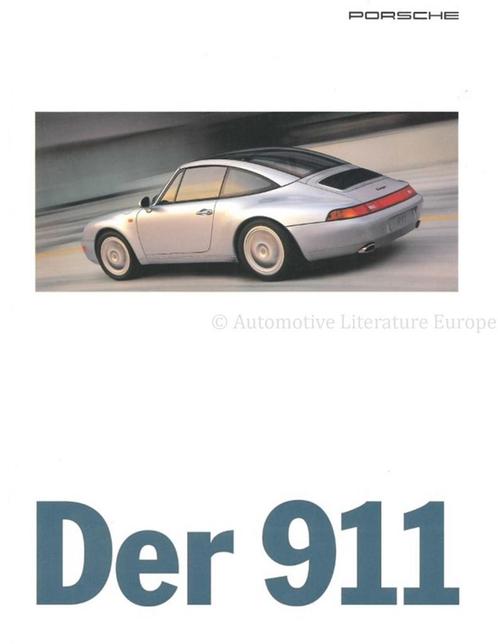 1995 PORSCHE 911 CARRERA | TARGA | TURBO BROCHURE DUITS, Boeken, Auto's | Folders en Tijdschriften, Porsche