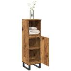 vidaXL Badkamerkast 30x30x100 cm bewerkt hout oud, Huis en Inrichting, Tafels | Kaptafels, Verzenden, Nieuw