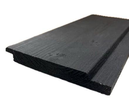 Channelsiding zwart gespoten 18x145 mm, Doe-het-zelf en Verbouw, Hout en Planken, Vuren, 300 cm of meer, Minder dan 25 mm, Nieuw