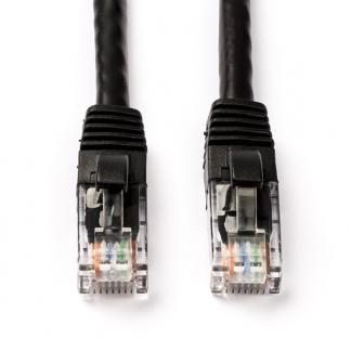 Netwerkkabel | Cat6a U/UTP | 1.5 meter (Zwart), Computers en Software, Pc- en Netwerkkabels, Nieuw, Verzenden