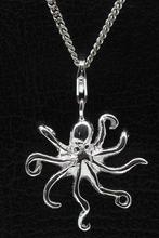 Zilveren Octopus hanger en/of bedel, Sieraden, Tassen en Uiterlijk, Verzenden, Nieuw