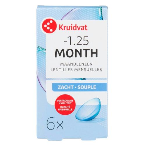 Kruidvat Opticare -1.25 Zachte Maandlenzen, Sport en Fitness, Gezondheidsproducten en Wellness, Nieuw, Verzenden