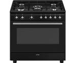 €1399 Smeg CX91GMBLNLK gas fornuis met 4 branders / zones,, Ophalen of Verzenden, Nieuw