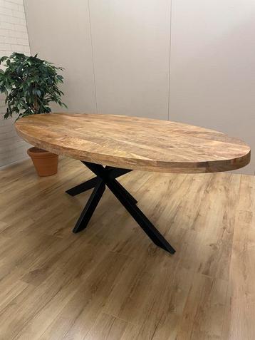 Eettafels mangohout rond en ovaal | STUNTPRIJZEN vanaf €199! beschikbaar voor biedingen