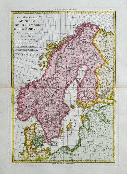 Europa - Scandinavië / Zweden / Noorwegen / Denemarken;, Boeken, Atlassen en Landkaarten