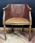 Fauteuil - Bois fruitié - Louis XVI - gerestaureerd -, Antiek en Kunst