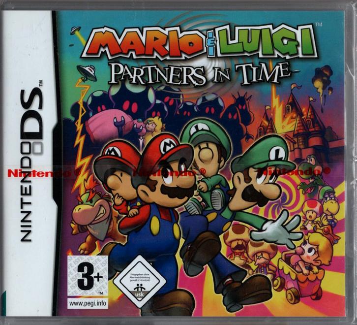DS Mario & Luigi: Partners in Time - Red Stripe Seal (Geseal, Spelcomputers en Games, Games | Nintendo DS, Nieuw, Verzenden