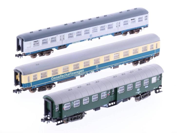Schaal N Fleischmann 5142 8129 8196 DB Rijtuigenset #1421, Hobby en Vrije tijd, Modeltreinen | N-Spoor, Gelijkstroom, Analoog
