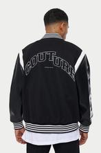 Couture Club Logo Badged Varsity Bomber Jas Heren Zwart, Verzenden, Nieuw, Zwart, Couture Club