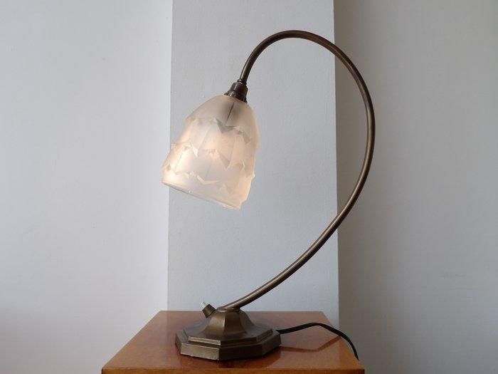 Lamp - Glas/Metaal, Antiek en Kunst, Curiosa en Brocante