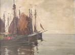 Henk Welther (1885-1947) - Zeilschepen in de haven, Antiek en Kunst