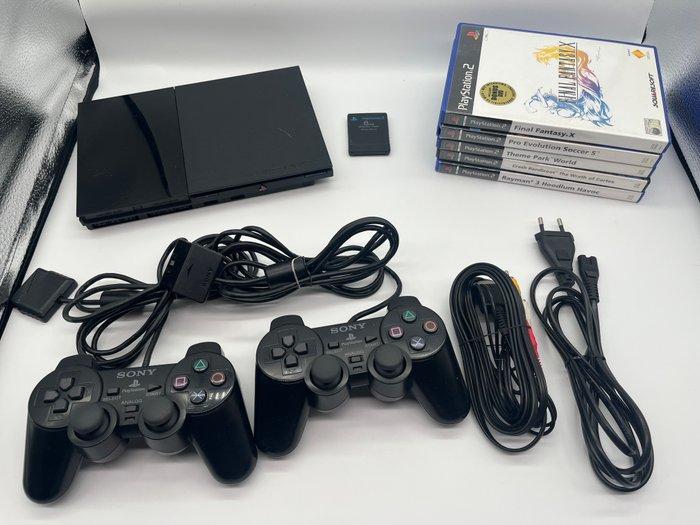 Sony - Playstation 2 (PS2) - SCPH-9000x model - 5 Games - 2, Spelcomputers en Games, Spelcomputers | Overige Accessoires