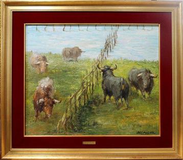 José Puente González (1928-2002) - Toros en el campo beschikbaar voor biedingen