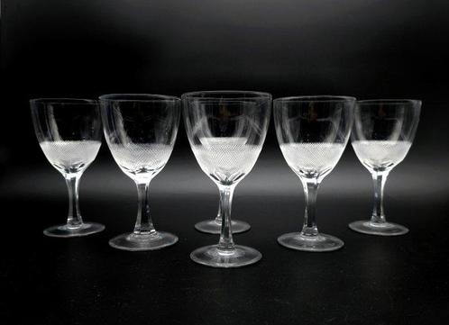 Moser & Söhne - Drinkset (6) - KONINKLIJK - Kristal - witte, Antiek en Kunst, Antiek | Meubels | Tafels