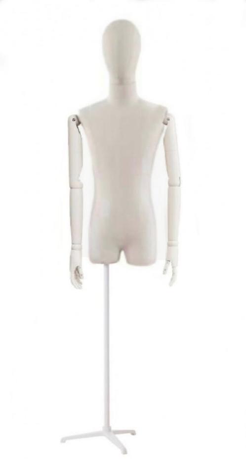 Torso 3/4 heer IAN sand met houten armen, Zakelijke goederen, Kantoor en Winkelinrichting | Winkel en Inventaris