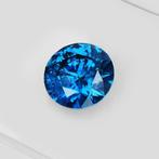 1 pcs Diamant (Kleurbehandeld) - 0.72 ct - Rond - Fancy, Nieuw