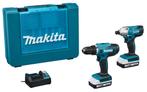 Makita Combiset DK18A35X2 18V Boormachine DF488D +, Doe-het-zelf en Verbouw, Gereedschap | Boormachines, Nieuw, Ophalen of Verzenden