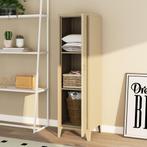 Lockerkast Kurikka metaal 137x38x38 cm camel [en.casa], Huis en Inrichting, Verzenden, Nieuw