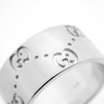 18 Krt. witgouden ring | GUCCI (elegant, dames ring), Sieraden, Tassen en Uiterlijk, Ringen, Gebruikt, Overige kleuren, Ophalen of Verzenden