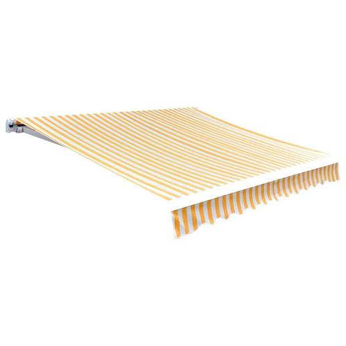 vidaXL Luifeldoek 350x250 cm canvas oranje en wit, Tuin en Terras, Zonneschermen, Nieuw, Verzenden