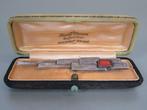 Bloedkoraal - Zilveren broche ca. 1935, Citroen, Amsterdamse, Antiek en Kunst