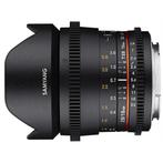 Samyang 16mm T2.6 VDSLR ED AS UMC Canon | Outlet model, Audio, Tv en Foto, Fotografie | Lenzen en Objectieven, Verzenden, Gebruikt