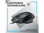 Logitech G -  G502 X Bedraad Muis  - Zwart, Muis, Logitech G, Verzenden, Gaming muis