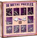 10 Metalen Puzzels Paarse Editie | Eureka - Puzzels, Hobby en Vrije tijd, Denksport en Puzzels, Nieuw, Verzenden
