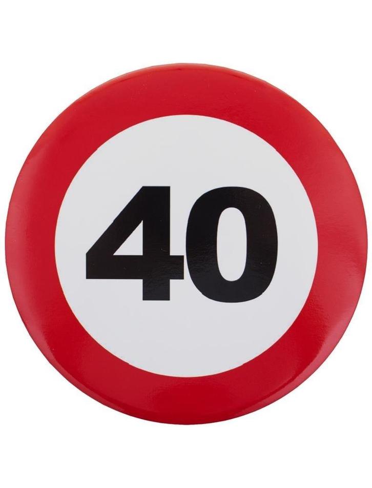 Button 40 jaar, Kleding | Dames, Carnavalskleding en Feestkleding, Nieuw, Ophalen of Verzenden