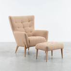 Fauteuils met eiken frame - Relaxfauteuils met voetenbank, Verzenden, Nieuw, Hout, Scandinavisch, modern, minimalistisch, deens