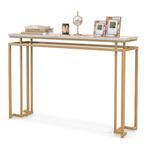 2dekans | Gouden Consoletafel Moderne 120 cm Consoletafel, Ophalen of Verzenden, Zo goed als nieuw