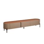 *WOONWINKEL* Kare Design Tango Design Tv-meubel Beige Leer, Huis en Inrichting, Kasten | Televisiemeubels, Verzenden, Nieuw