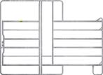Paneelhek met poort en voerhek 2.40 x 2.20 mtr., Dieren en Toebehoren, Ophalen of Verzenden, Nieuw