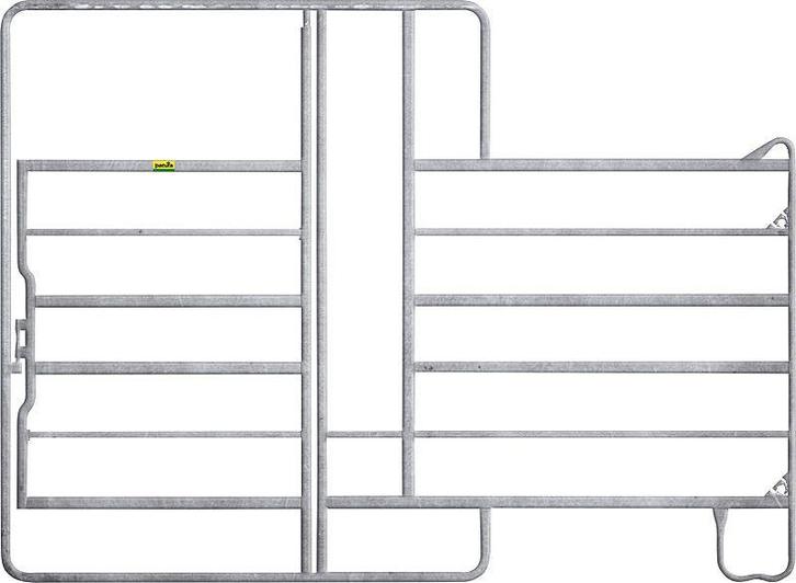 Paneelhek met poort en voerhek 2.40 x 2.20 mtr., Dieren en Toebehoren, Paarden en Pony's | Overige Paardenspullen, Nieuw, Ophalen of Verzenden