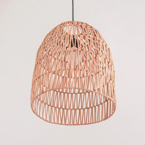 Rotanlamp | Natuurlijke lampenkap | Hanglamp MALUKA gemaakt, Huis en Inrichting, Woonaccessoires | Wanddecoraties, Nieuw, Verzenden