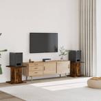 vidaXL Speakerstandaards 2 st 30x30x40 cm bewerkt hout, Verzenden, Nieuw