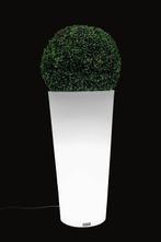 Bloempot met led verlichting 80 cm hoog – wit, Tuin en Terras, Bloempotten, Ophalen of Verzenden, Nieuw