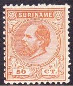 Suriname 1873 - Koning Willem III met Kamtanding 11,5 X 12 -, Postzegels en Munten, Gestempeld