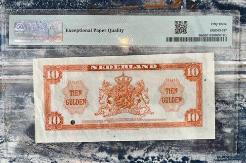 Nederland. - 10 Gulden - 1943 - Specimen - Pick 66s (Zonder, Postzegels en Munten, Munten | Nederland