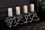 Elegante kaarsenhouder ABSTRACT 60cm zilver voor 4 kaarsen -, Ophalen of Verzenden, Nieuw