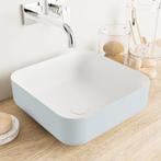MONDIAZ BINX Waskom solid surface 36cm kleur Clay / Talc, Doe-het-zelf en Verbouw, Sanitair, Ophalen of Verzenden, Nieuw, Overige typen