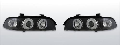 Koplampen Angel Eyes | BMW 5-serie E39 1996-2000 | zwart, Auto-onderdelen, Verlichting, Nieuw, BMW, Verzenden