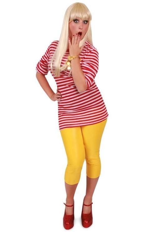 Dorus trui rood/wit lange mouw, Kleding | Dames, Carnavalskleding en Feestkleding, Nieuw, Ophalen of Verzenden