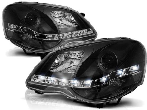 Koplampen VW Polo 9N3 05-09 DRL look Devil Eyes Zwart, Auto-onderdelen, Overige Auto-onderdelen, Ophalen of Verzenden