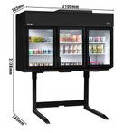 GGM Gastro | Koel-/vrieskast voor wandmontage - 2100mm |, Verzenden, Nieuw, Inbouw, Vrieskast