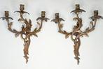 Wandkandelaar (2) - Verguld brons