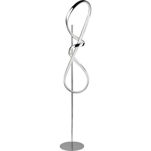 Vloerlamp - Dimbaar - 1-lichts - Chroom, Huis en Inrichting, Lampen | Vloerlampen, Nieuw, Metaal, 100 tot 150 cm, Ophalen of Verzenden